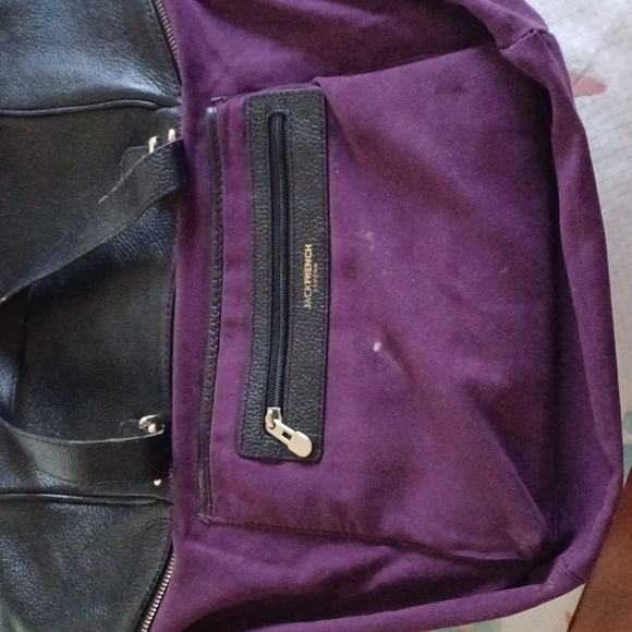 Jack French London Pebbled Leather Double Handle Zip Top Bag - Picture 8 of 12